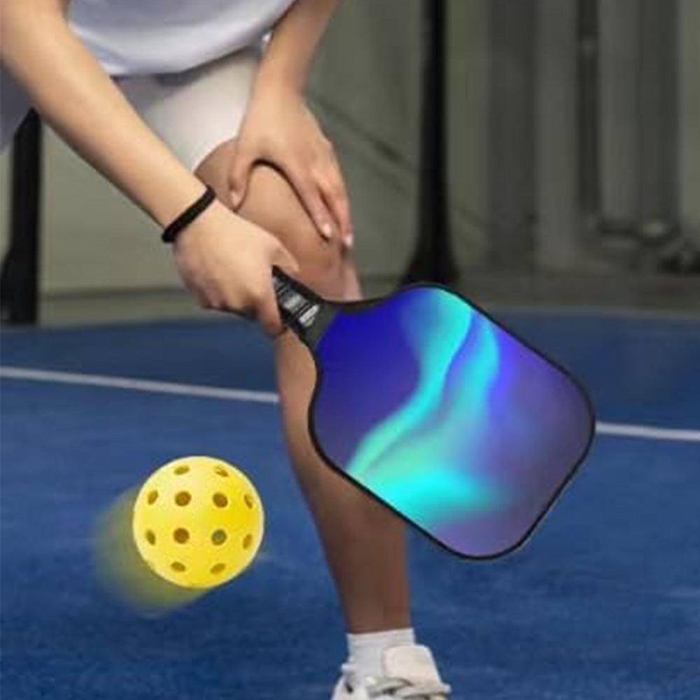 12Pcs Set 40-Hole Pickleball Balls High Bounce Outdoor Pickleball Set Yellow