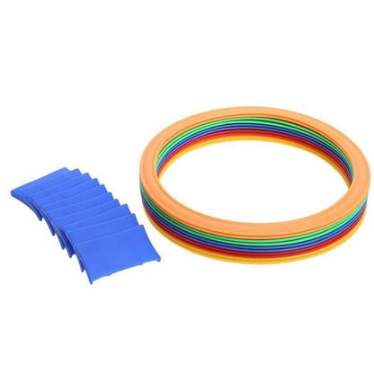 Hopscotch Ring Game for Indoor or Outdoor Use-Fun Creative Play Set for Girls and Boys