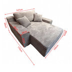 Modern Minimalist Modular Sofa - Dark grey