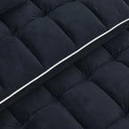 Fashionable Modern and Multi-functional Foldable Velvet Sofa Bed - Black