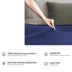 Hotel Quality Fitted sheets - 2 Piece Fitted sheets  -Breathable Bedding - Wrinkle, Fade, Stain Resistant- 26inch/40cm Deep Pocket Fitted Bed Sheet-Wrinkle and Fade Resistant,(Royal blue,King)