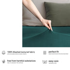 Hotel Quality Fitted sheets - 2 Piece Fitted sheets  -Breathable Bedding - Wrinkle, Fade, Stain Resistant- 26inch/40cm Deep Pocket Fitted Bed Sheet-Wrinkle and Fade Resistant,(Biscay blue,King)