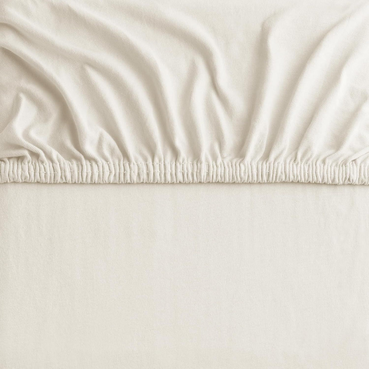 Hotel Quality Fitted sheets - 2 Piece Fitted sheets  -Breathable Bedding - Wrinkle, Fade, Stain Resistant- 26inch/40cm Deep Pocket Fitted Bed Sheet-Wrinkle and Fade Resistant,(Cream White,King Single)