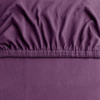 Hotel Quality Fitted sheets - 2 Piece Fitted sheets  -Breathable Bedding - Wrinkle, Fade, Stain Resistant- 26inch/40cm Deep Pocket Fitted Bed Sheet-Wrinkle and Fade Resistant,(Purple,King Single)
