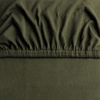 Hotel Quality Fitted sheets - 2 Piece Fitted sheets  -Breathable Bedding - Wrinkle, Fade, Stain Resistant- 26inch/40cm Deep Pocket Fitted Bed Sheet-Wrinkle and Fade Resistant,(Olive green,Queen)