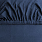 Hotel Quality Fitted sheets - 2 Piece Fitted sheets  -Breathable Bedding - Wrinkle, Fade, Stain Resistant- 26inch/40cm Deep Pocket Fitted Bed Sheet-Wrinkle and Fade Resistant,(Navy,Queen)