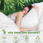 4 Piece Ultra Soft Bamboo Breathable Sheet Set -Hotel 2000TC Breathable Bed Sheets Set with 37 Centimetre Deep Pocket-Breathable Sheets for Hot Sleepers(White,King)