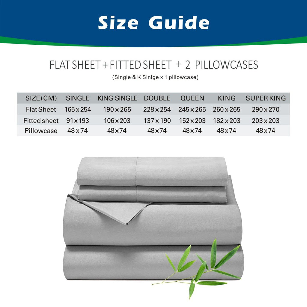 4 Piece Hotel Bamboo Cooling Sheet Set -Ultra Soft 2000TC Breathable Bed Sheets Set with 37 Centimetre Deep Pocket-Cooling Sheets for Hot Sleepers(Navy,Super King)