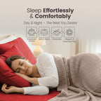 Hotel Quality Fitted Sheet - 1 Piece Fitted Sheet  -Breathable Bedding - Wrinkle, Fade, Stain Resistant- 16inch/40cm Deep Pocket Fitted Bed Sheet-Wrinkle and Fade Resistant,(Red,Double)