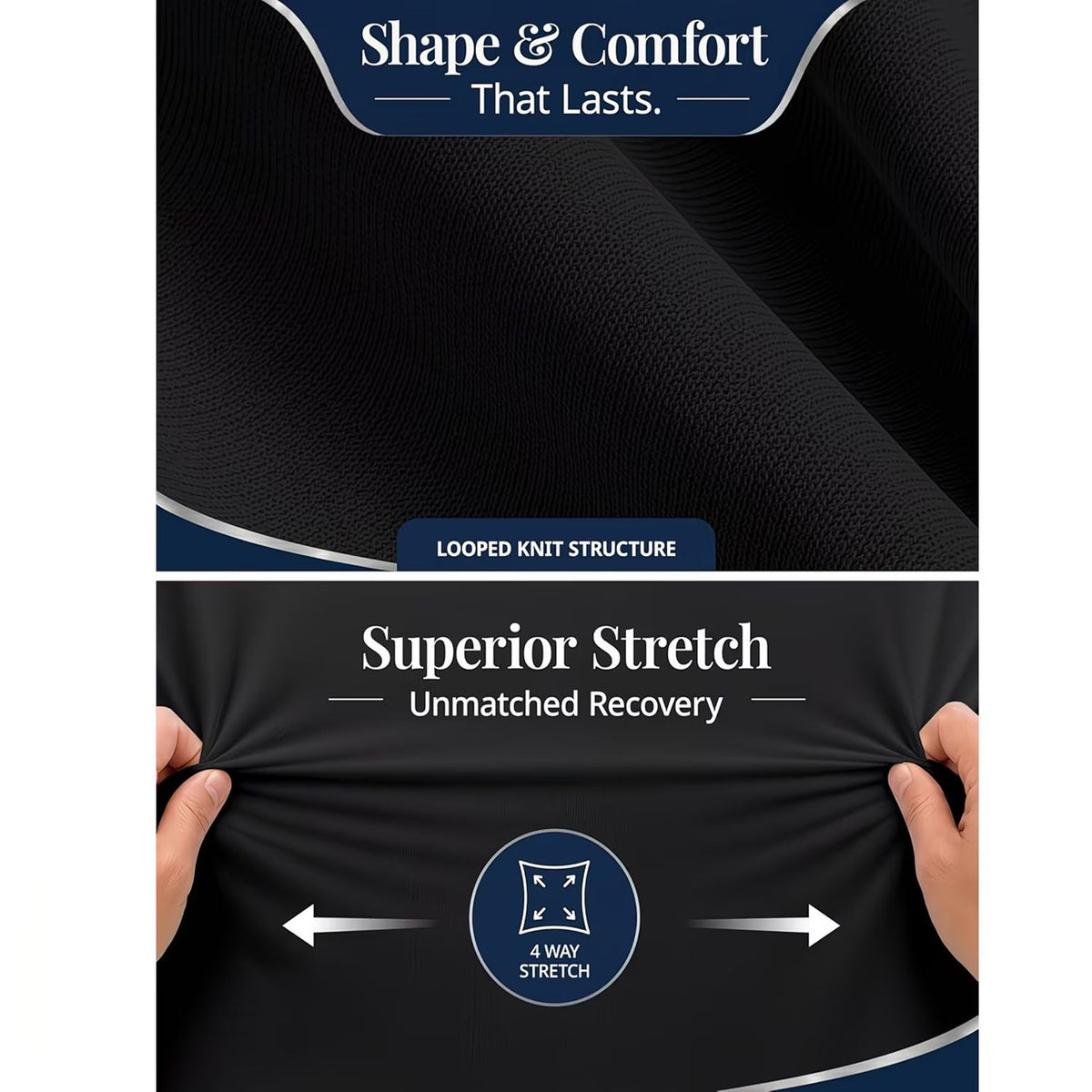 Hotel Quality Fitted Sheet - 1 Piece Fitted Sheet  -Breathable Bedding - Wrinkle, Fade, Stain Resistant- 16inch/40cm Deep Pocket Fitted Bed Sheet-Wrinkle and Fade Resistant,(Black,Double)