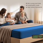 Hotel Quality Fitted Sheet - 1 Piece Fitted Sheet  -Breathable Bedding - Wrinkle, Fade, Stain Resistant- 16inch/40cm Deep Pocket Fitted Bed Sheet-Wrinkle and Fade Resistant,(Royal blue,King)