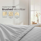 Hotel Quality Fitted Sheet - 1 Piece Fitted Sheet  -Breathable Bedding - Wrinkle, Fade, Stain Resistant- 16inch/40cm Deep Pocket Fitted Bed Sheet-Wrinkle and Fade Resistant,(Silver-gray,King Single)
