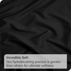 4 Piece Bed Sheet Set- Bedding Sheets & Pillowcases -Breathable Bedding - Wrinkle, Fade, Stain Resistant-Deep Pocket Flat Fitted Bed Sheet Set(Black,Double)