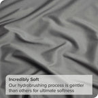 4 Piece Bed Sheet Set- Bedding Sheets & Pillowcases -Breathable Bedding - Wrinkle, Fade, Stain Resistant-Deep Pocket Flat Fitted Bed Sheet Set(Grey,Double)