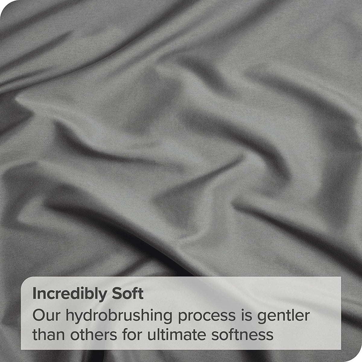 4 Piece Bed Sheet Set- Bedding Sheets & Pillowcases -Breathable Bedding - Wrinkle, Fade, Stain Resistant-Deep Pocket Flat Fitted Bed Sheet Set(Grey,Double)