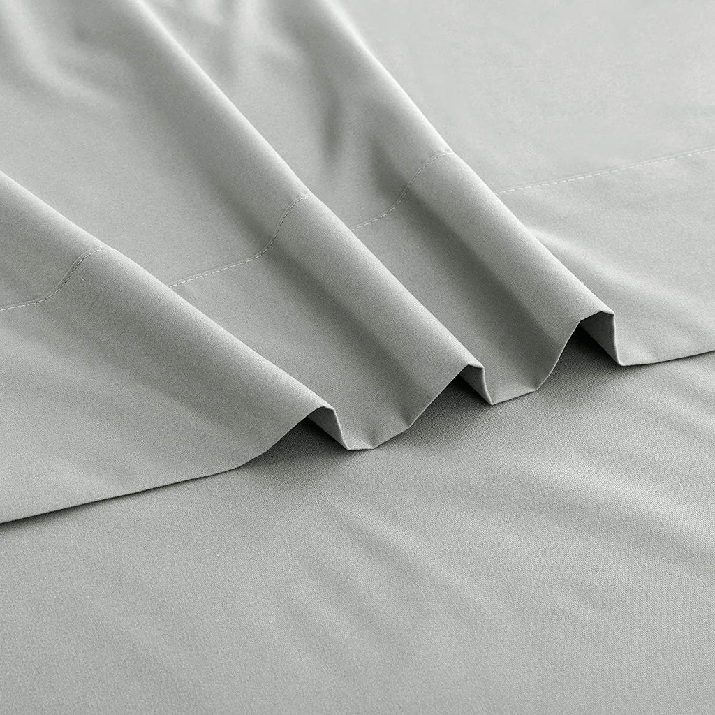 Elegant Comfort Premium Hotel Quality 1-Piece Double Flat Sheet, Luxury and Softest 2000 Thread Count Bedding Flat Sheet(Double,Silver-gray)