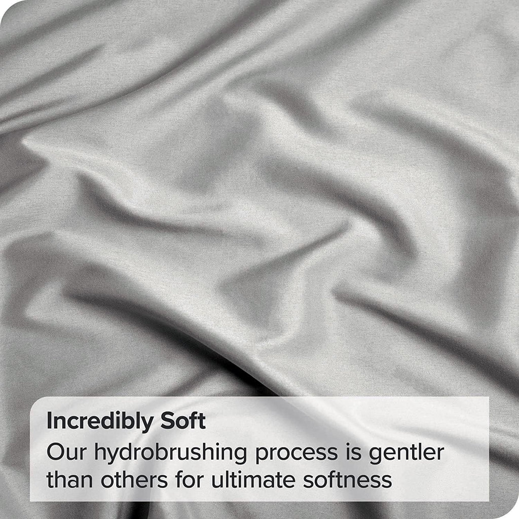 Elegant Comfort Premium Hotel Quality 1-Piece Double Flat Sheet, Luxury and Softest 2000 Thread Count Bedding Flat Sheet(Double,Silver-gray)