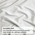 2 Piece Fitted Sheet Set- Fitted Sheet & Pillowcases -Breathable Bedding - Wrinkle, Fade, Stain Resistant- 40cm Deep Pocket Fitted Bed Sheet Set(Raw white,King Single)