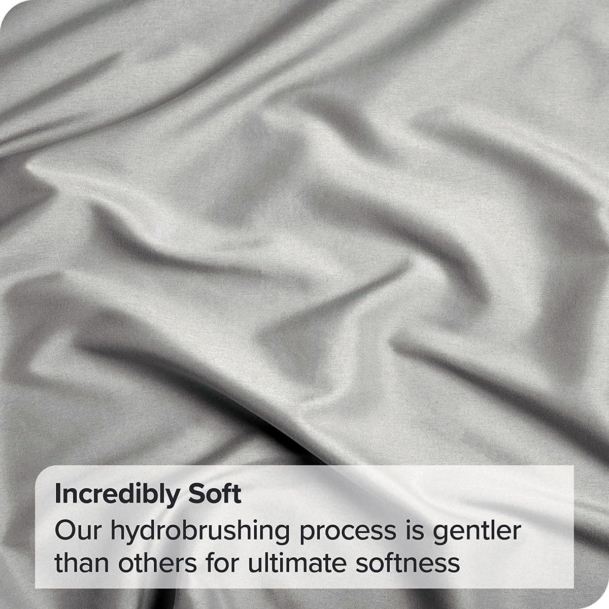 3 Piece Bed Sheet Set- Bedding Sheets & Pillowcases -Breathable Bedding - Wrinkle, Fade, Stain Resistant-Deep Pocket Flat Fitted Bed Sheet Set(Silver-gray,King Single)