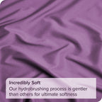 Elegant Comfort Premium Hotel Quality 1-Piece King Single Flat Sheet, Luxury and Softest 2000 Thread Count Bedding Flat Sheet(King Single,Purple)