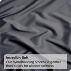 Hotel Quality Fitted Sheet - 1 Piece Fitted Sheet  -Breathable Bedding - Wrinkle, Fade, Stain Resistant- 16inch/40cm Deep Pocket Fitted Bed Sheet-Wrinkle and Fade Resistant,(Dark gray,King Single)