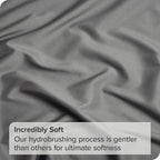 3 Piece Fitted Sheet Set- Fitted Sheet & Pillowcases -Breathable Bedding - Wrinkle, Fade, Stain Resistant- 40cm Deep Pocket Fitted Bed Sheet Set(Grey,Queen)