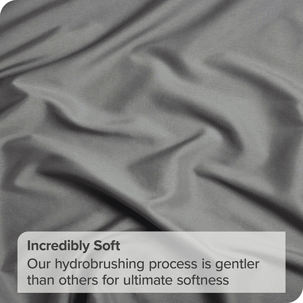 Elegant Comfort Premium Hotel Quality 1-Piece Queen Flat Sheet, Luxury and Softest 2000 Thread Count Bedding Flat Sheet(Queen,Grey)