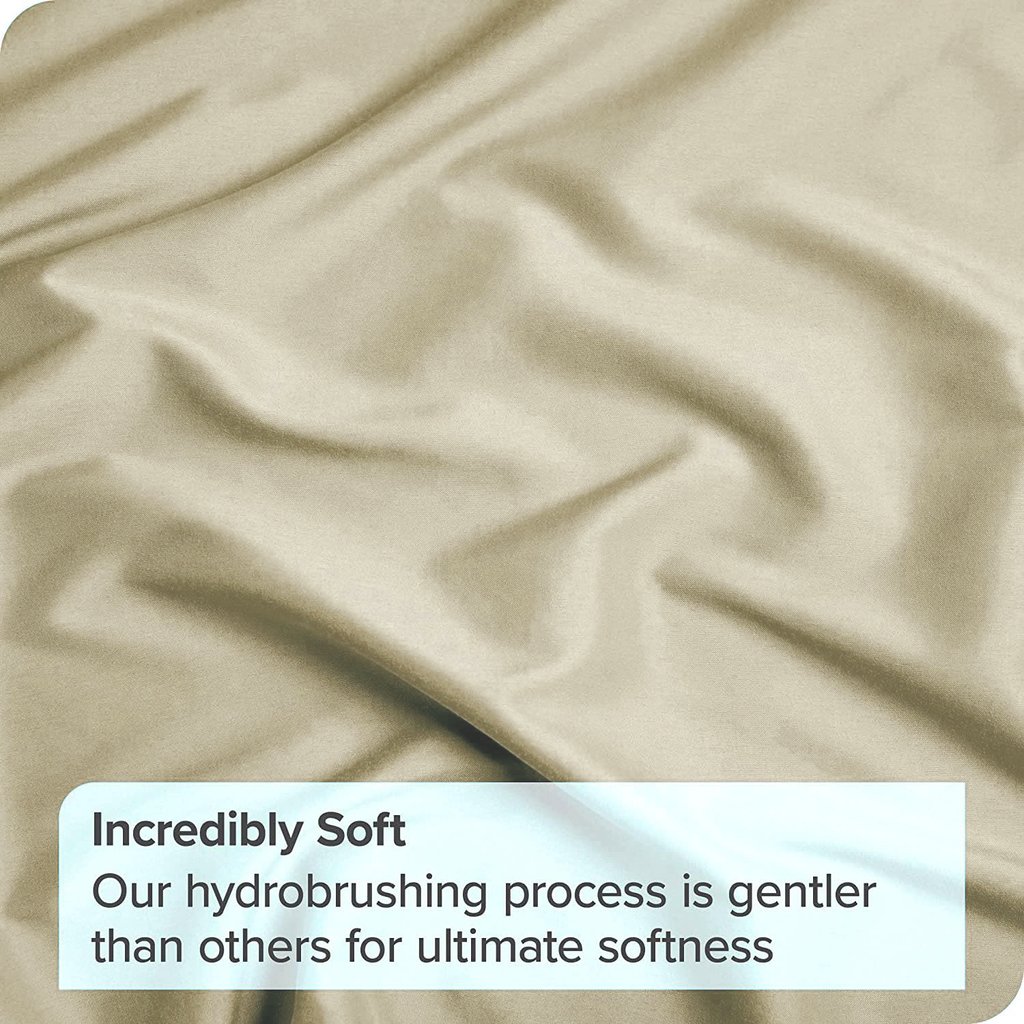 2 Piece Fitted Sheet Set- Fitted Sheet & Pillowcases -Breathable Bedding - Wrinkle, Fade, Stain Resistant- 40cm Deep Pocket Fitted Bed Sheet Set(Cream White,Single)