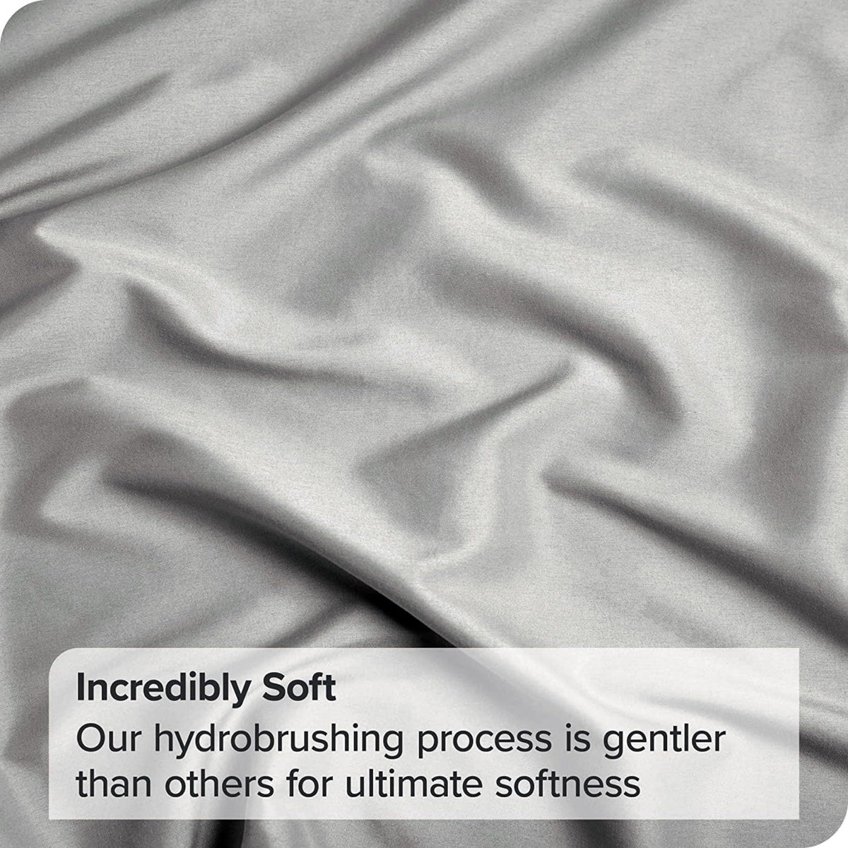 2 Piece Fitted Sheet Set- Fitted Sheet & Pillowcases -Breathable Bedding - Wrinkle, Fade, Stain Resistant- 40cm Deep Pocket Fitted Bed Sheet Set(Silver-gray,Single)