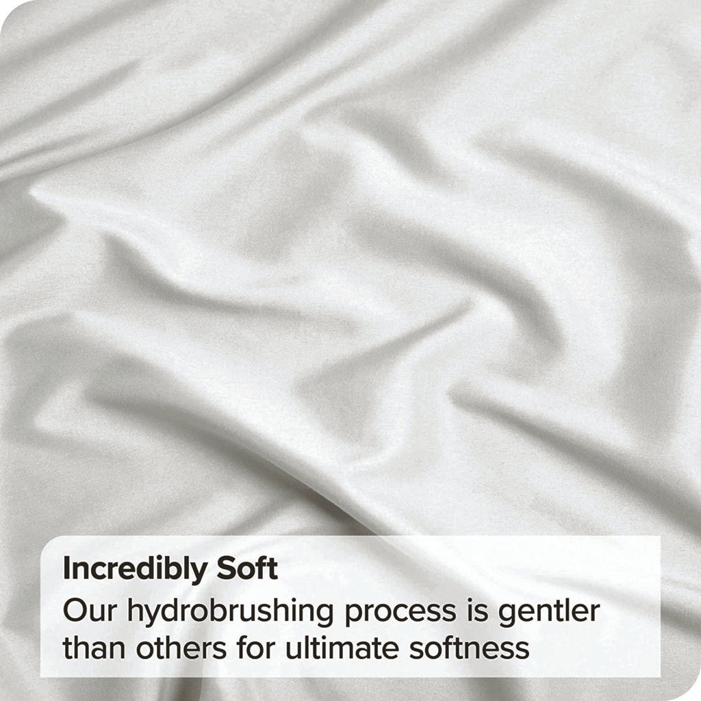 3 Piece Bed Sheet Set- Bedding Sheets & Pillowcases -Breathable Bedding - Wrinkle, Fade, Stain Resistant-Deep Pocket Flat Fitted Bed Sheet Set(Raw white,Single)