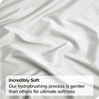 3 Piece Bed Sheet Set- Bedding Sheets & Pillowcases -Breathable Bedding - Wrinkle, Fade, Stain Resistant-Deep Pocket Flat Fitted Bed Sheet Set(Raw white,Single)