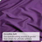 3 Piece Bed Sheet Set- Bedding Sheets & Pillowcases -Breathable Bedding - Wrinkle, Fade, Stain Resistant-Deep Pocket Flat Fitted Bed Sheet Set(Purple,Single)