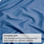 4 Piece Bed Sheet Set- Bedding Sheets & Pillowcases -Breathable Bedding - Wrinkle, Fade, Stain Resistant-Deep Pocket Flat Fitted Bed Sheet Set(Ocean,Super King)
