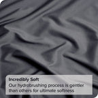 4 Piece Bed Sheet Set- Bedding Sheets & Pillowcases -Breathable Bedding - Wrinkle, Fade, Stain Resistant-Deep Pocket Flat Fitted Bed Sheet Set(Dark gray,Super King)