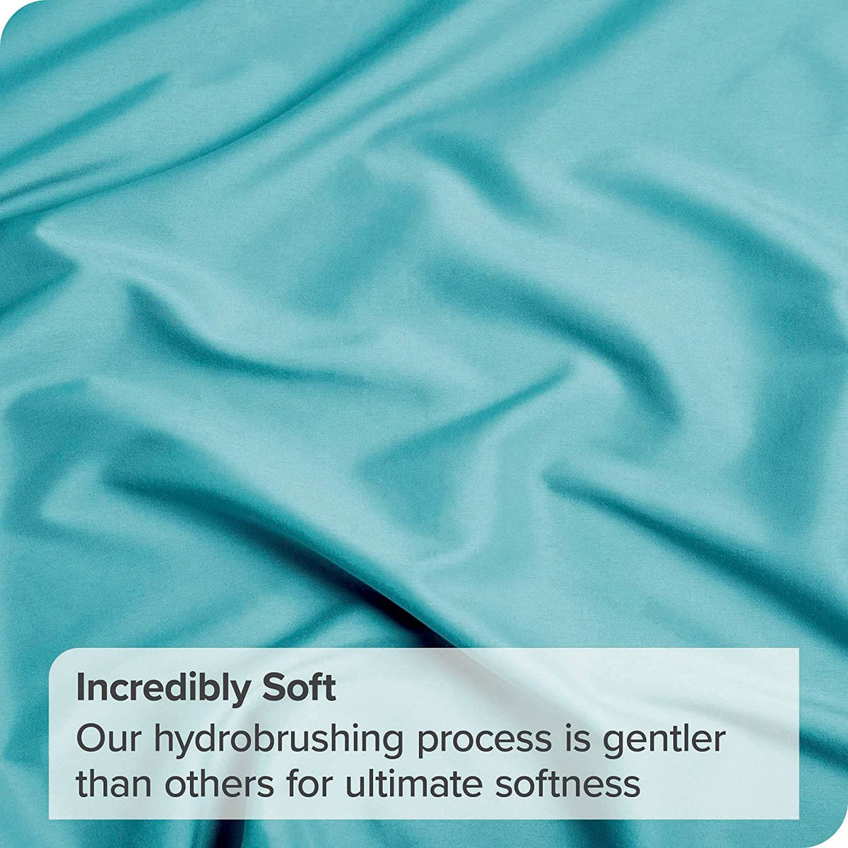 Hotel Quality Fitted Sheet - 1 Piece Fitted Sheet  -Breathable Bedding - Wrinkle, Fade, Stain Resistant- 16inch/40cm Deep Pocket Fitted Bed Sheet-Wrinkle and Fade Resistant,(Ice blue,Super King)