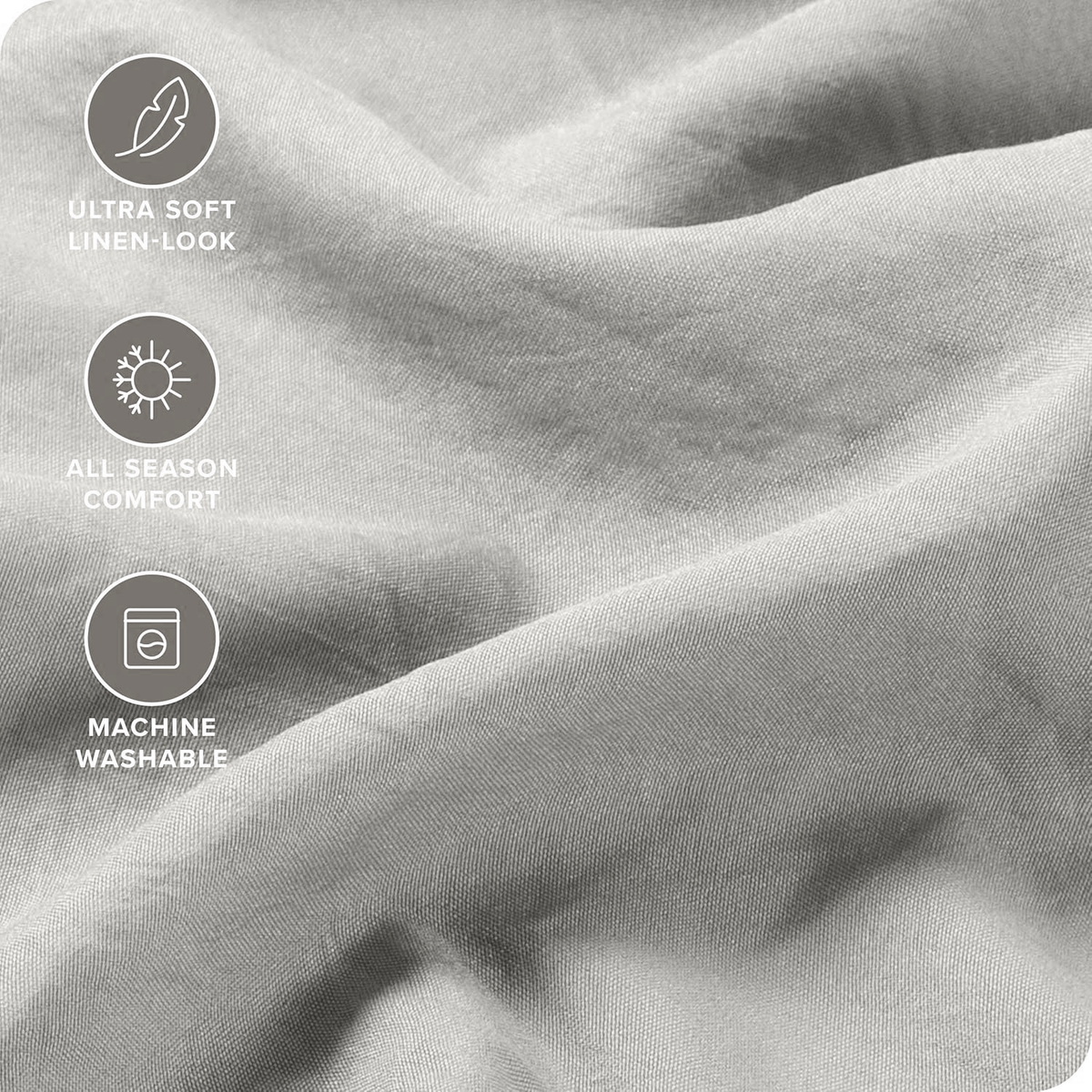 Hotel Quality Fitted Sheet - 1 Piece Fitted Sheet  -Breathable Bedding - Wrinkle, Fade, Stain Resistant- 16inch/40cm Deep Pocket Fitted Bed Sheet-Wrinkle and Fade Resistant,(Silver-gray,Super King)