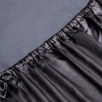 Art Silk Satin Sheet Set Hotel 4 Pieces Fitted/Flat Sheet Bedding Set-Luxury Soft Silky Sheets for Hair and Skin, Similar to Silk Bed Sheets Set 4 Pieces(Queen,Black)