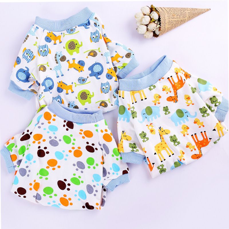 Haji Cotton Pet Four Legged Clothes Small fish