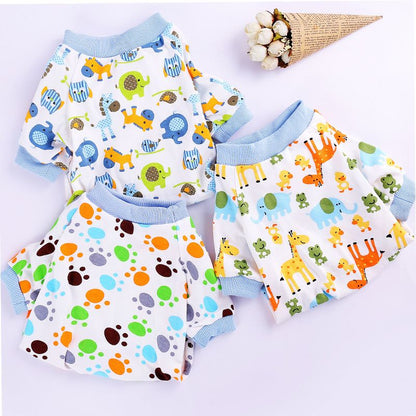 Haji Cotton Pet Four Legged Clothes Small fish