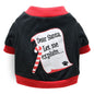 DROOLING DOG Pet Dog Cat Clothes Cotton T Shirt Black with Red Edge (Envelope) XS