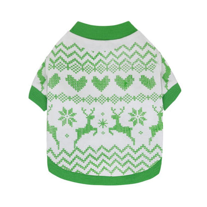 DROOLING DOG Pet Dog Cat Clothes Cotton T Shirt White background with green edge (Fawn) XS