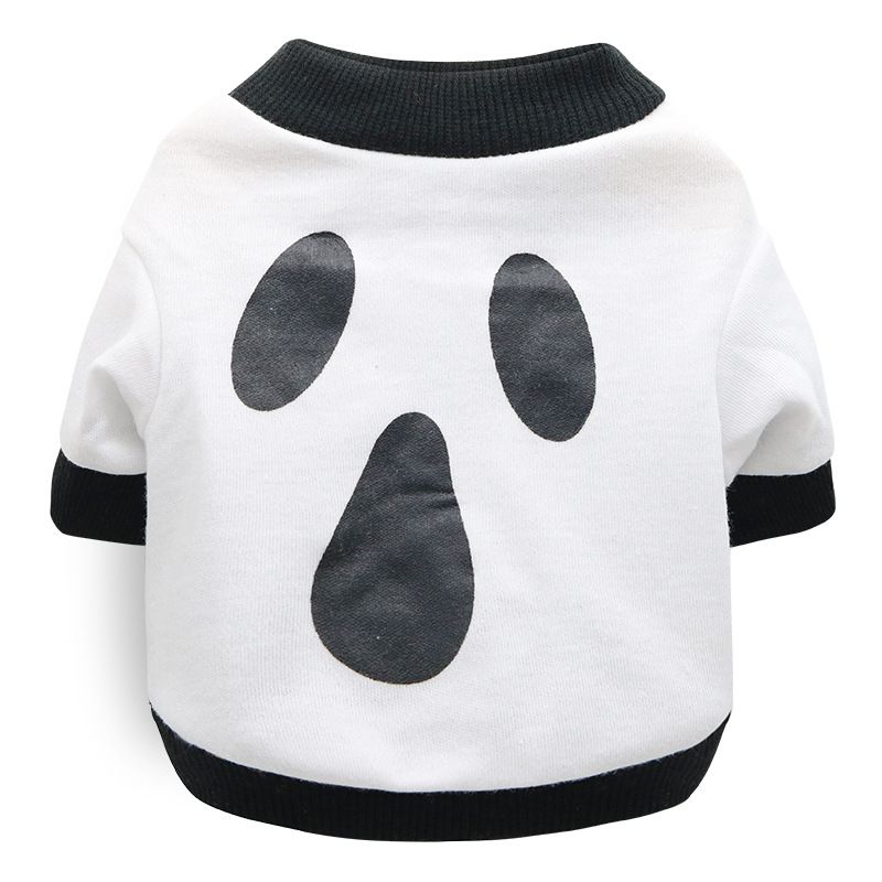 DROOLING DOG Pet Dog Cat Clothes Cotton T Shirt White (mask)