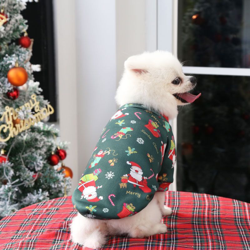 Valley Dog Pet Clothes Fleece Two Legged Autumn Winter (Anhui hair) two legs compound Velvet wine red bottom old man S (chest circumference 35 back length 25)
