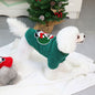 Dogbaby Dog Clothes Fleece Small Breed Christmas Tree 21 Santa Gift Sweater-Green M