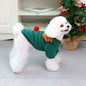 Dogbaby Dog Clothes Fleece Small Breed Christmas Tree 21 Christmas Fawn Legs Velvet-Green