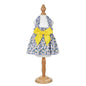 Leisure Darling Pet Dog Dress Cotton Princess Style Blue 8/XS