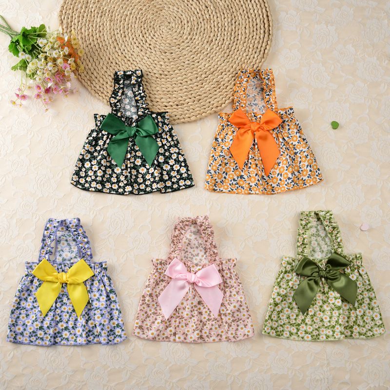 Leisure Darling Pet Dog Dress Cotton Princess Style Blue 10/S