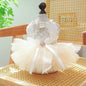 PETCIRCLE Pet Dog Cat Polyester Gauze Skirt Dress Starlight Wedding Dress XS-about 1.00 kg-1.50 kg