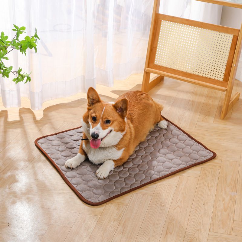 Jun Zhe Pet Ice Silk Cooling Mat for Dogs Ice Silk Pad Pink S(50*40cm) about 90g