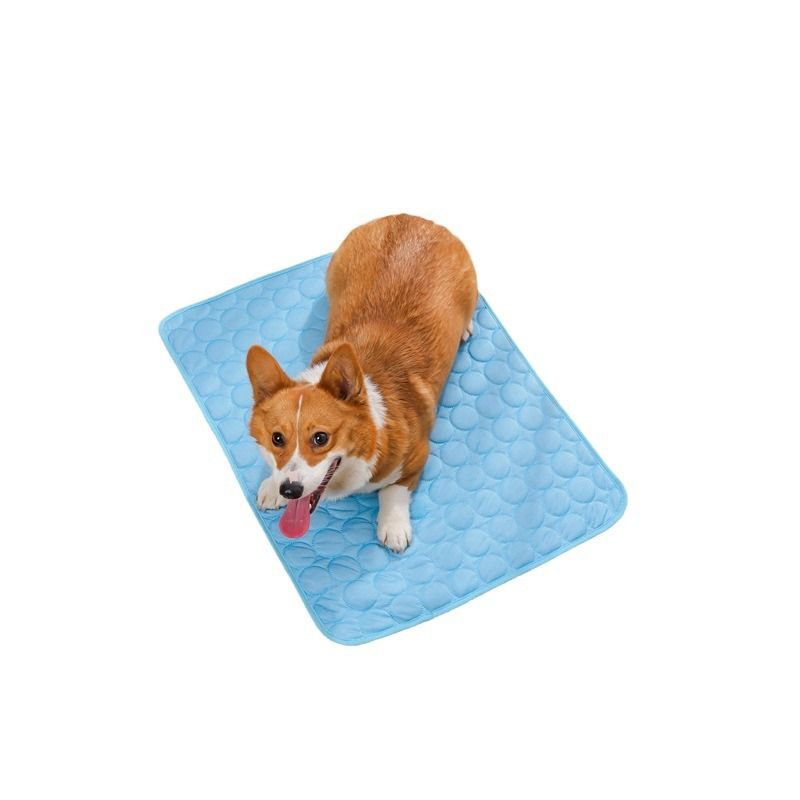 Jun Zhe Pet Ice Silk Cooling Mat for Dogs ice silk pad gray L(70*55cm) about 170g
